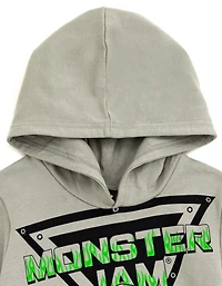 Monster Jam Toddler Boys Grave Digger Mutt Megalodon Fleece Pullover Hoodie & Pants to