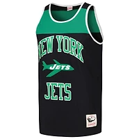 Mitchell & Ness Men's Black/Green New York Jets Heritage Colorblock Tank Top