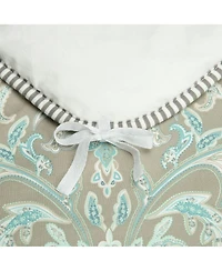 Chanasya Premium Damask Sage Duvet Cover Set - Duvet Cover (90” x 90”) & 1 Pillow Sham (20” x 26”)