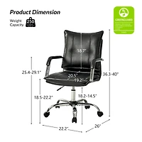 Modern Dwight Task Chair with Padded Arms