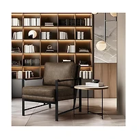 Yaheetech Retro Upholstered Lounge Chair Accent