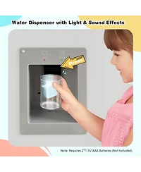 Inolait Sugift Vintage Play Kitchen Pretend Kids Cooking Playset Toys with Water Dispense