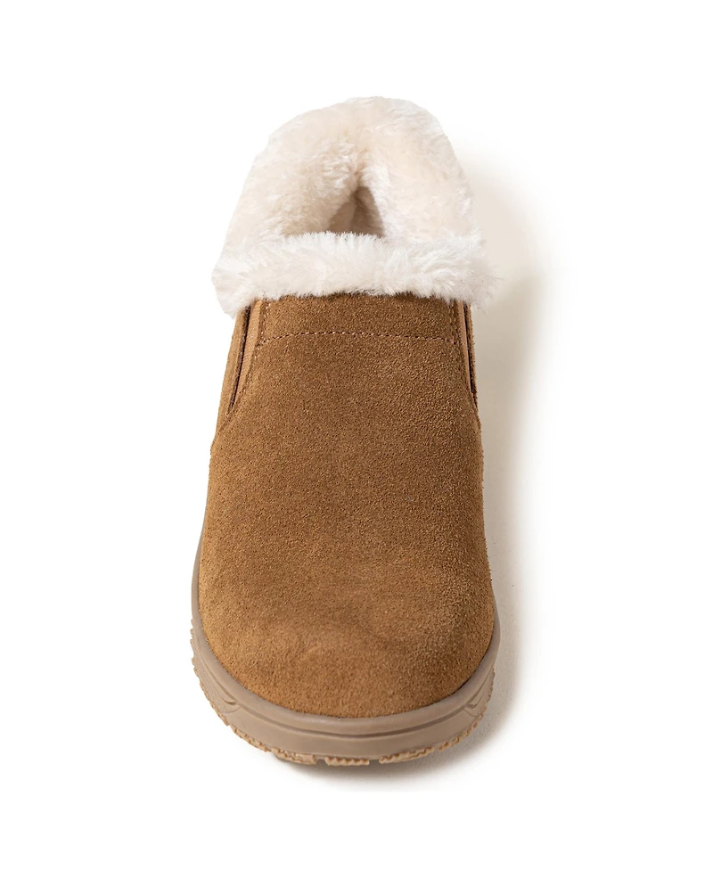 Minnetonka Women's Eagan Suede Faux Fur Lined Booties