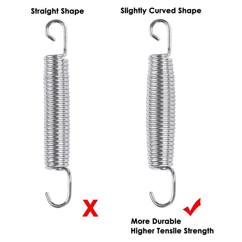 Yescom 5.5" Trampoline Springs Heavy Duty Replacement Springs Trampoline Accessories Trampoline Parts (Pack of