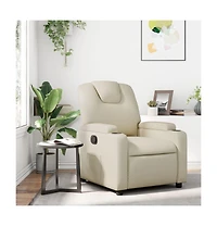 vidaXL Recliner Chair Gray Faux Leather