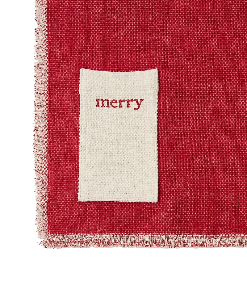 Avanti Merry Polyester 8 Piece Placemats/Napkins Set