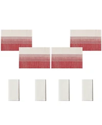 Avanti Ombre Ivy Polyester 8 Piece Placemats/Napkins Set