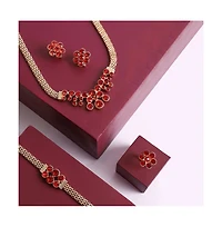 Sohi Women's Flower Jewellery Set