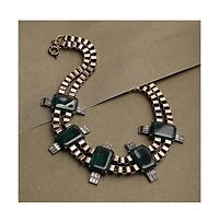 Sohi Women's Chain Stone Statement Necklace