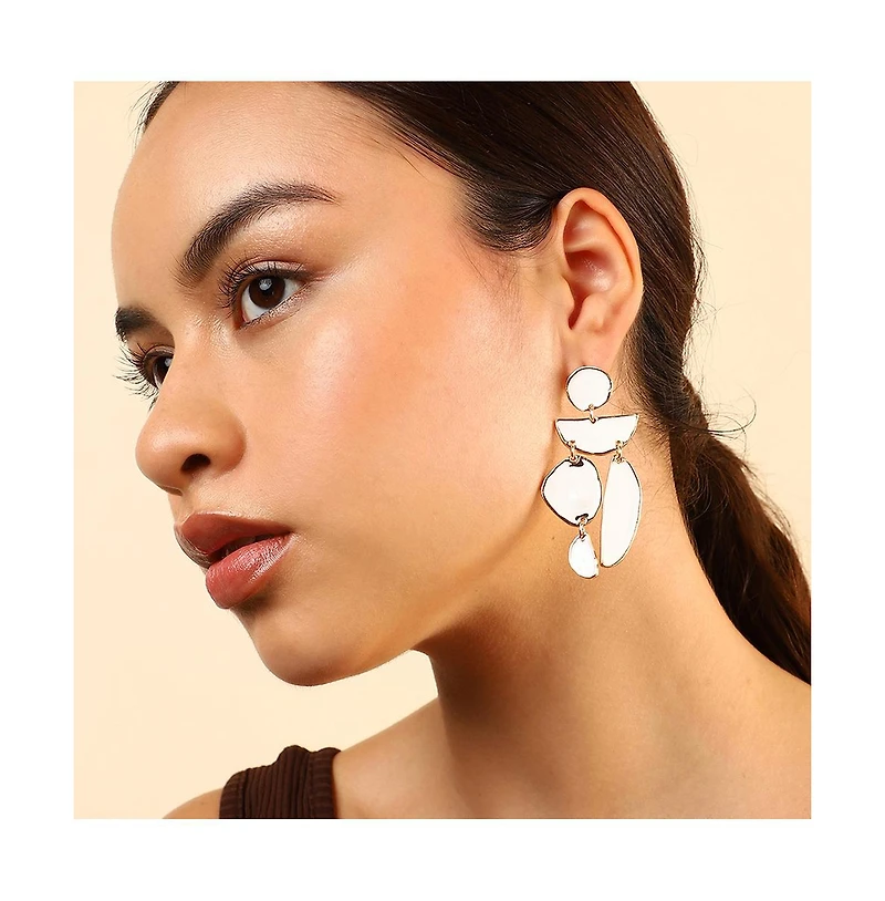 Sohi Women's Abstract Drop Earrings