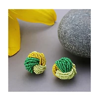 Sohi Women's Knot Stud Earrings