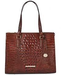 Brahmin Anywhere Melbourne Embossed Leather Tote