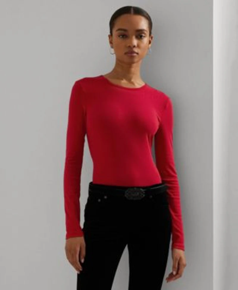 Lauren Ralph Lauren Womens Slim Fit Crewneck Tee P Xs Xxl