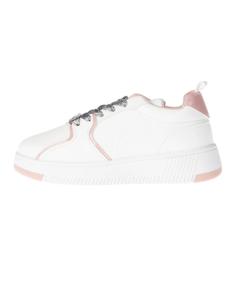 Bebe Little and Big Girls Court Low Top Emboss Script "B" Sneaker