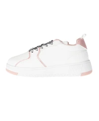 Bebe Little and Big Girls Court Low Top Emboss Script "B" Sneaker