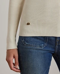 Lauren Ralph Ribbed Turtleneck Sweater
