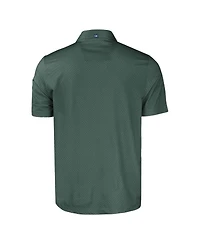 Cutter & Buck Men's Green Hawaii Rainbow Warriors Pike Eco Tonal Geo Print Stretch Polo