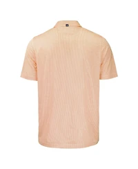 Cutter & Buck Men's Orange/White Virginia Tech Hokies Pike Eco Symmetry Print Stretch Polo