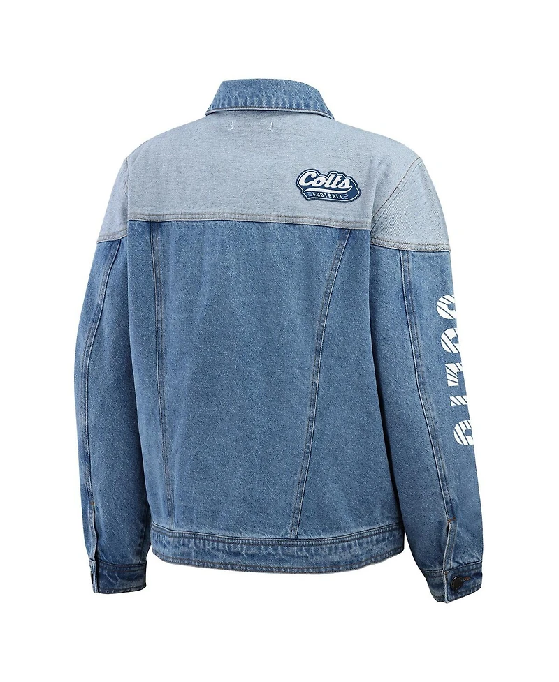 Wear by Erin Andrews Women's Indianapolis Colts Full-Button Denim Jacket