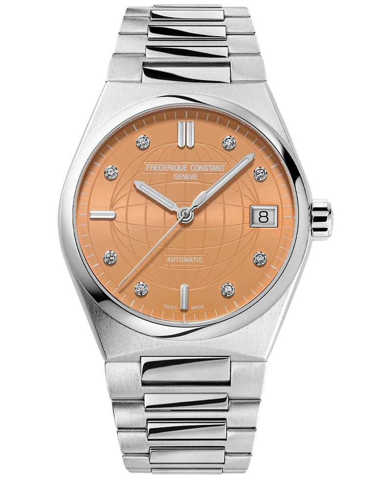 Frederique Constant Women's Highlife Automatic Stainless Steel Bracelet Watch 34mm