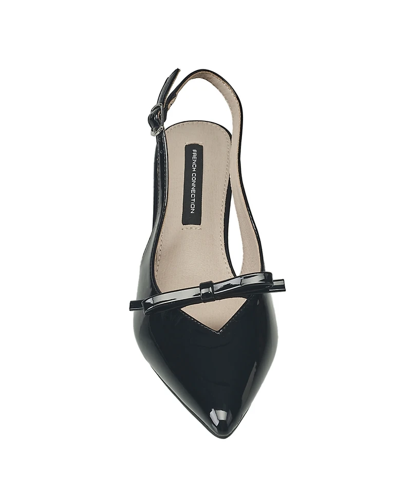 French Connection Ladies Quinny Slingback Kitten Heel