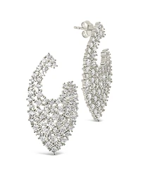 Sterling Forever Priscilla Cubic Zirconia Statement Stud Earrings