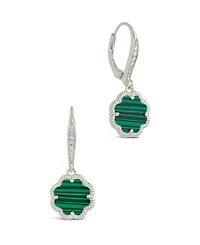 Sterling Forever Rose Petal Short Drop Earrings