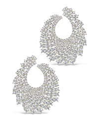 Sterling Forever Viola Cubic Zirconia Statement Stud Earrings
