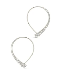 Sterling Forever Carlotta Cubic Zirconia Threader Earrings