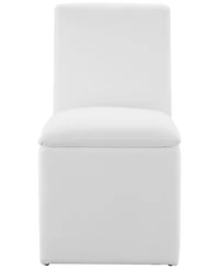 Abbyson Living 36" Wood Mara Stain-Resistant Fabric Dining Chair