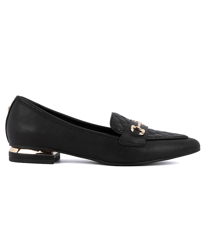 Jones New York Women's Quadia Pointed Toe Quilted Loafers