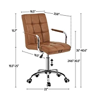 Yaheetech Modern Office Chair 360° Swivel Computer Chair