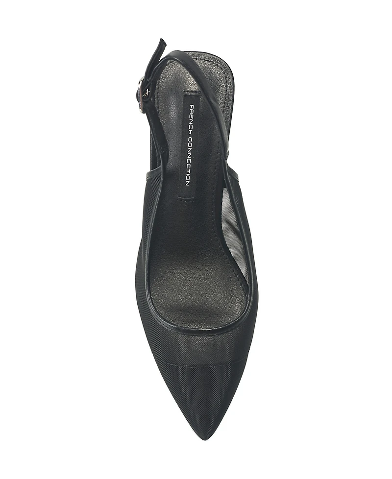French Connection Women's Cuba Mesh Slingback