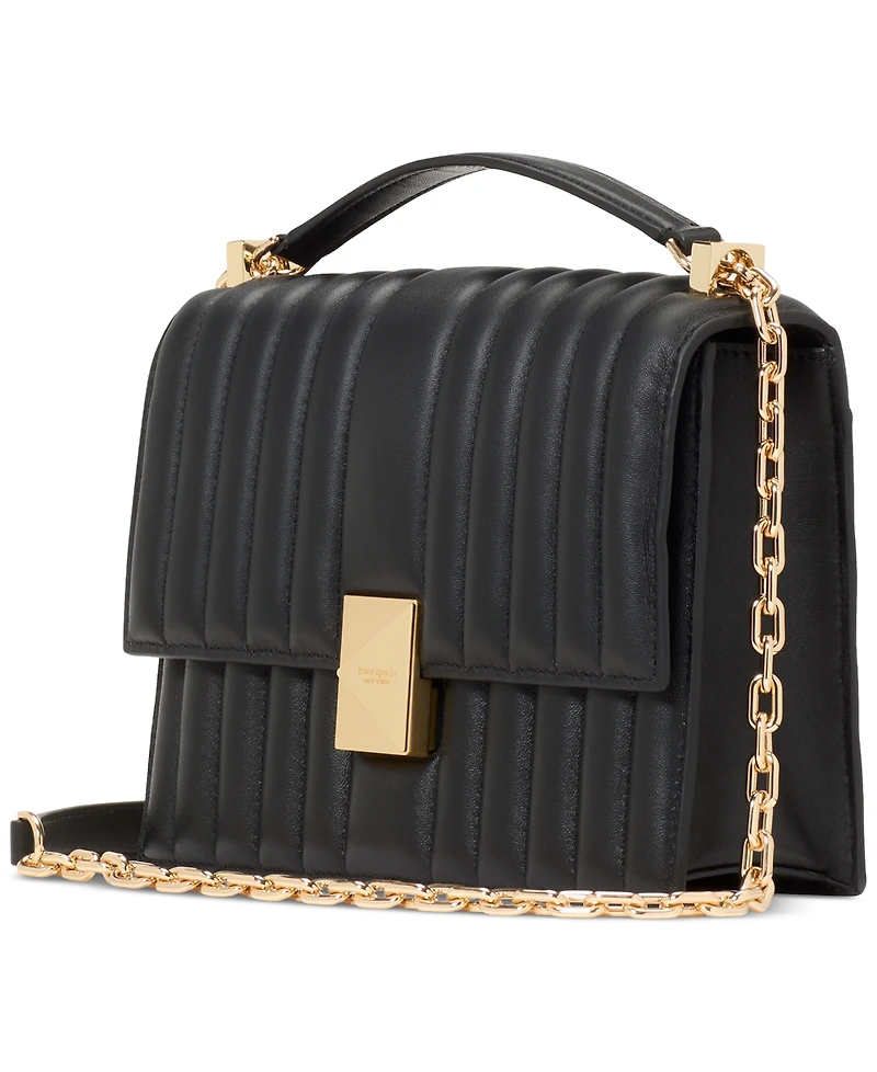 kate spade new york Deco Quilted Leather Small Chain Shoulder Bag
