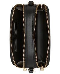 kate spade new york Devin Saffiano Leather Double Zip Dome Crossbody Bag