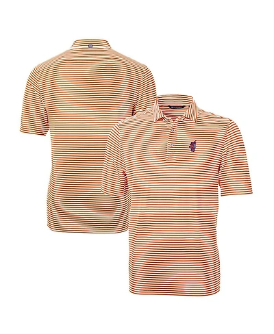 Cutter & Buck Men's Florida Gators Swinging Gator Virtue Eco Pique Stripe Polo