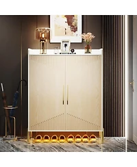 Tribesigns Large Shoe Cabinet, 30 Pairs Entryway Storage Cabinet with Doors and Shelves, 6-Tier Modern Shoes Rack Organizer for Hallway, Closet,
