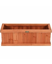 Wooden Decorative Planter Box for Garden Yard and Window