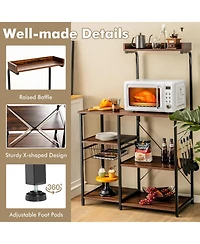 2-in-1 Kids Bookshelf & Bpa-Free Toy Organizer with Removable Bins and Wheels