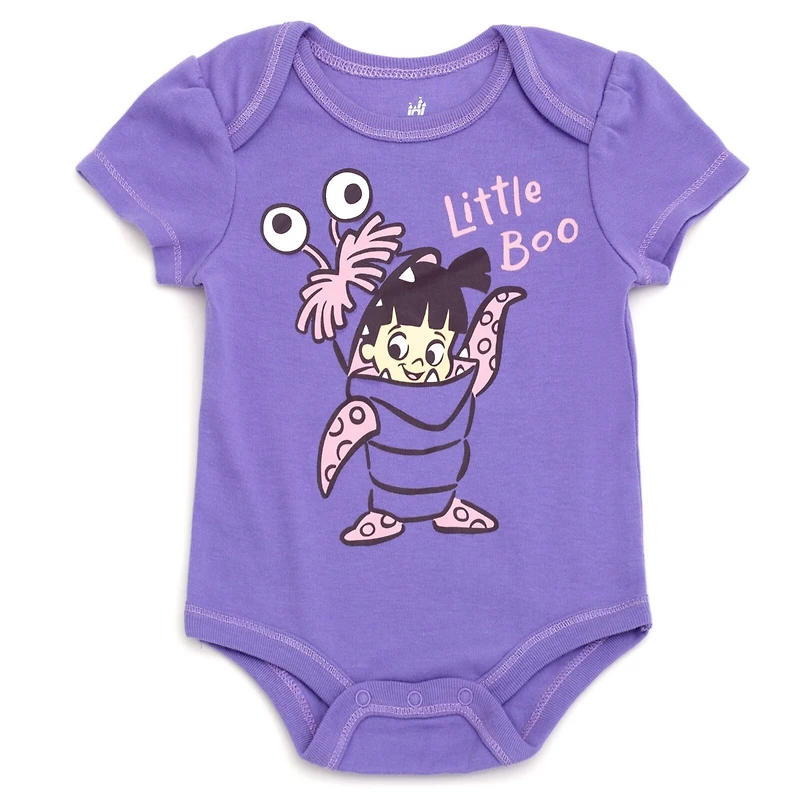 Monsters Inc. Baby Girls Boo Cosplay Bodysuit and Hat Set