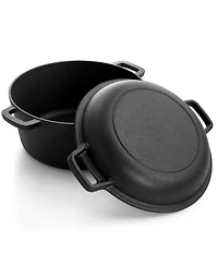 MegaChef 12 Piece Round PreSeasoned Cast Iron Cookware Set