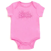 Barbie Baby Girls 3 Pack Bodysuits