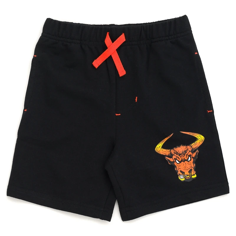 Monster Jam Boys Grave Digger El Toro Loco Megalodon T-Shirt Tank Top and French Terry Shorts 3 Piece Set to