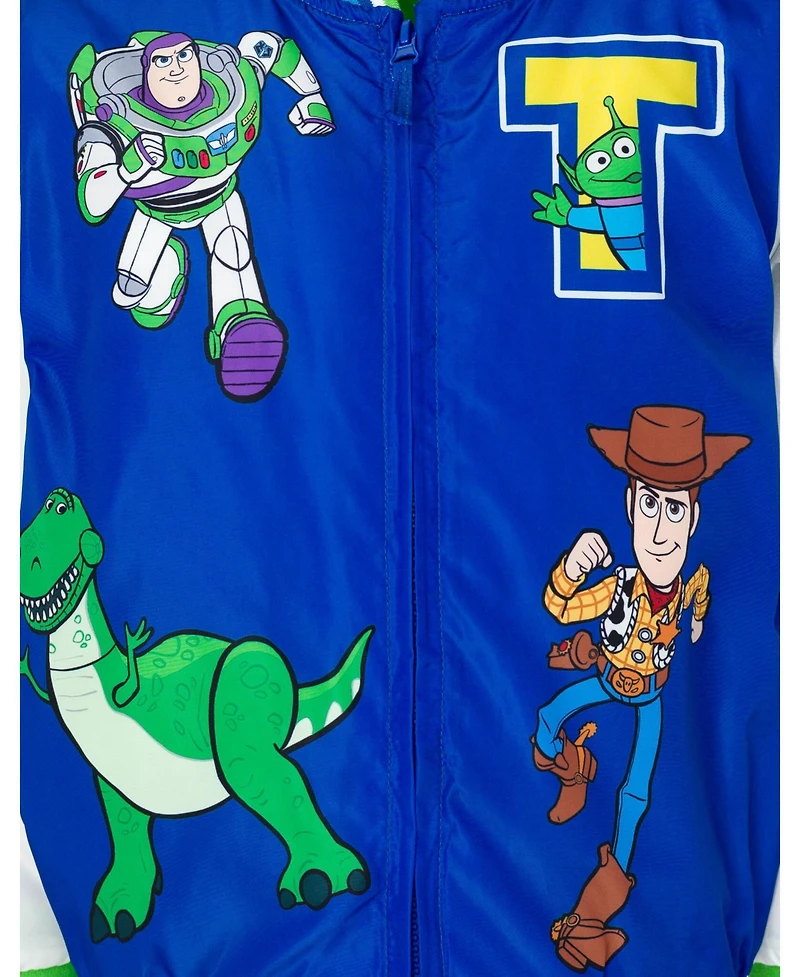 Toy Story Toddler Boys Cars Zip Up Varsity Bomber Jacket