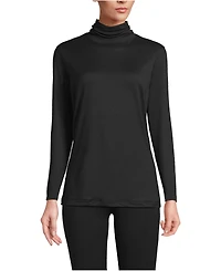 Lands' End Women's Baselayer Cozy Thermaskin Turtleneck Top