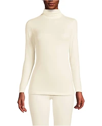 Lands' End Women's Baselayer Cozy Thermaskin Turtleneck Top
