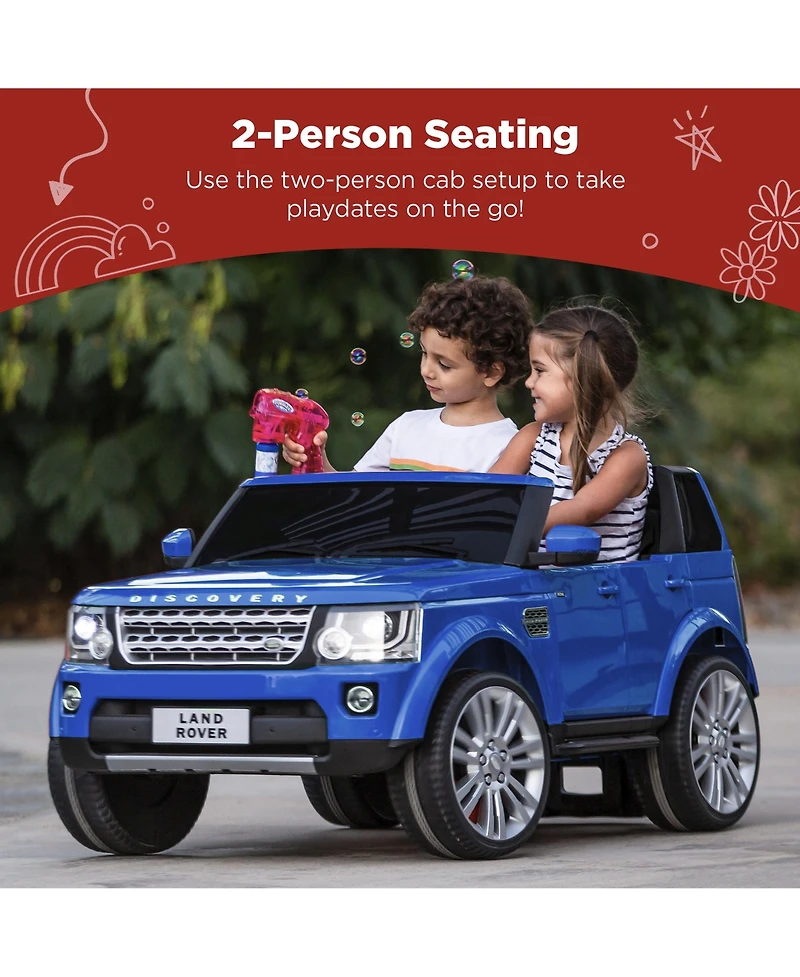 Best Choice Products 12V 3.7 Mph 2-Seater Licensed Land Rover Ride On Car Toy w/ Parent Remote Control