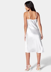 Bebe Women's Satin Midi Slip Dress