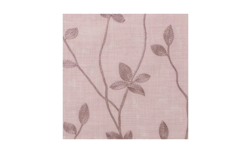 Chanasya Premium Embroidered Vine Curtains - Sheer for Living Room, Bedroom, Kitchen 52" x 108" White, 2 Panels