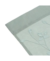 Chanasya Premium Embroidered Vine Curtains - Sheer for Living Room, Bedroom, Kitchen 52" x 84" White, 2 Panels